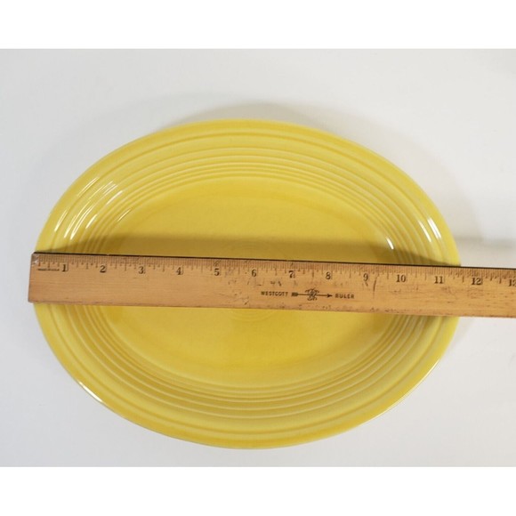 Fiesta Fiestaware  Fiesta Ware Yellow Sunflower Oval Platter 11.5" Dish - Picture 2 of 4